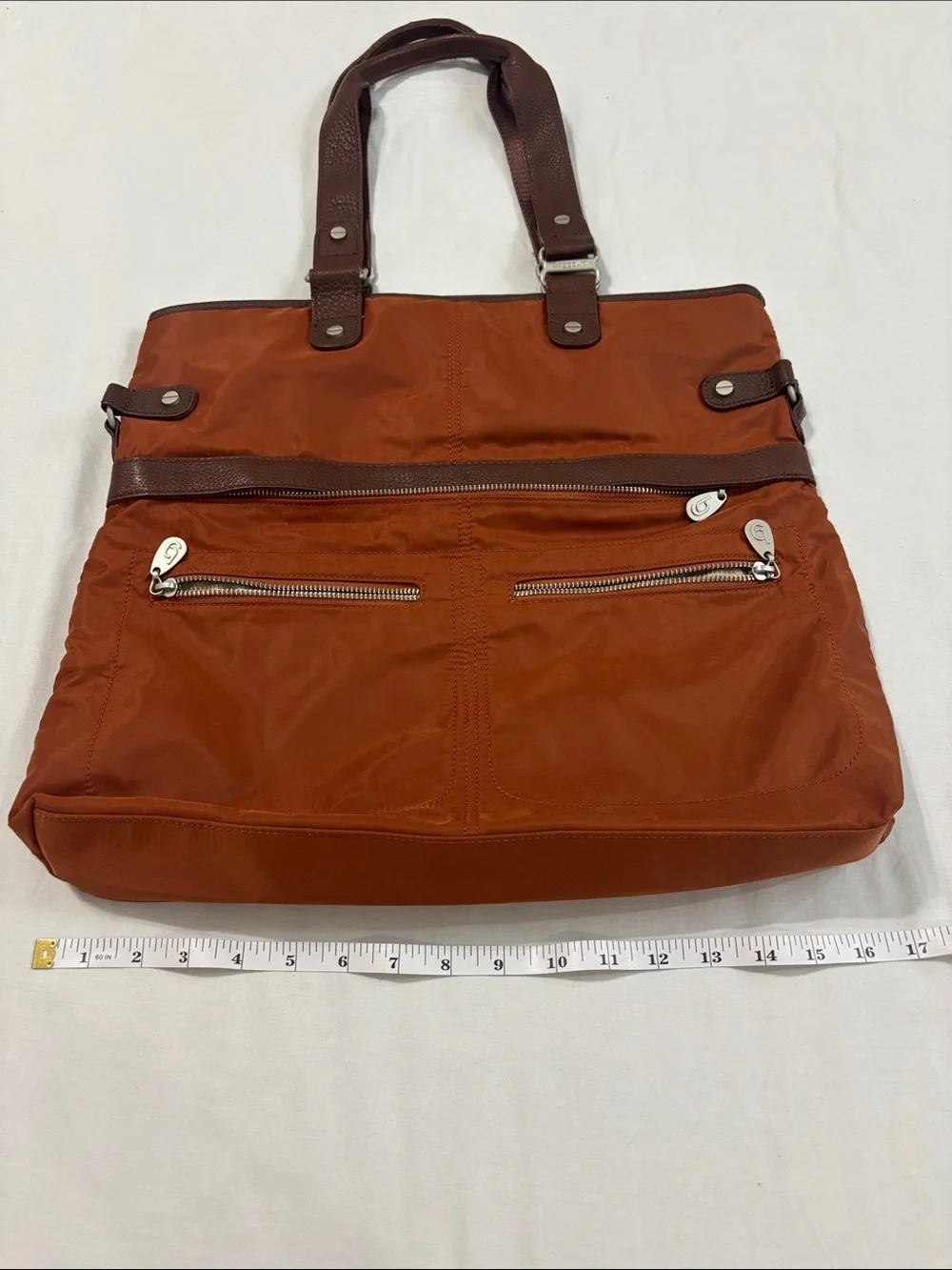 Baggallini Rust Orange/Brown Tote Bag